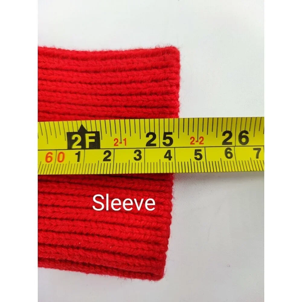 J. Crew Women’s Size XS Cable Knit Sweater Red Crew Neck Pullover Casual